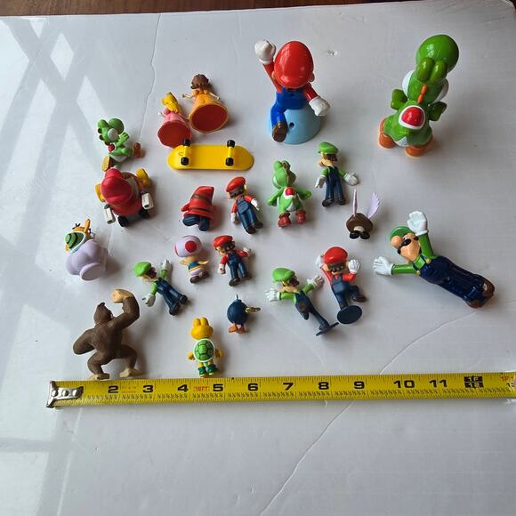 Super Mario 22 Pc Mini Figure Cake Topper Set Gamer Kids Party Action Figures - Picture 15 of 16